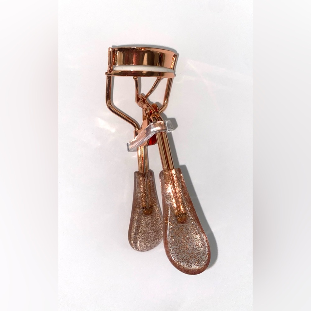 Rose Gold Eyelash Curler w/ Glitter Handles NEW